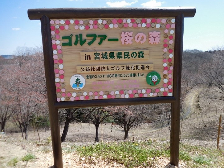 宮城県県民の森「ゴルファー桜の森」第２回 植樹祭