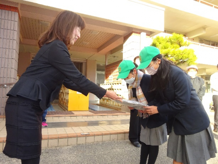 「緑のまなび事業」完成式典（岡山県備前市香登小学校）